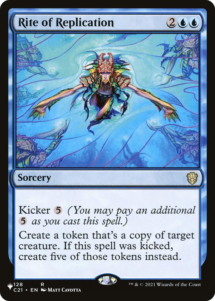 Image for Rite of Replication (C21) (128/081) [The List Reprints] - Magic: The Gathering