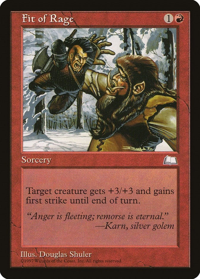 Image for Fit of Rage [Weatherlight] - Magic: The Gathering