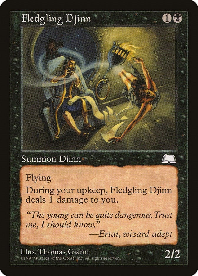 Image for Fledgling Djinn [Weatherlight] - Magic: The Gathering