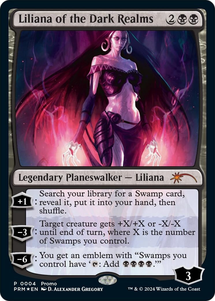 Image for Liliana of the Dark Realms (4) [Media Promos] - Magic: The Gathering