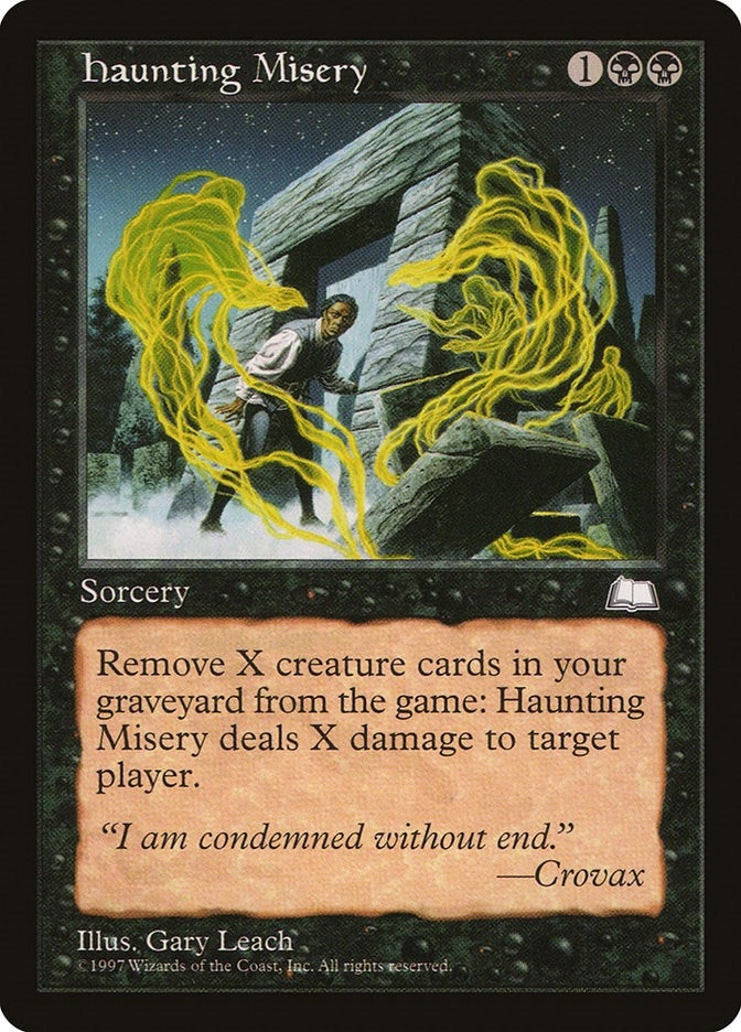 Image for Haunting Misery [Weatherlight] - Magic: The Gathering