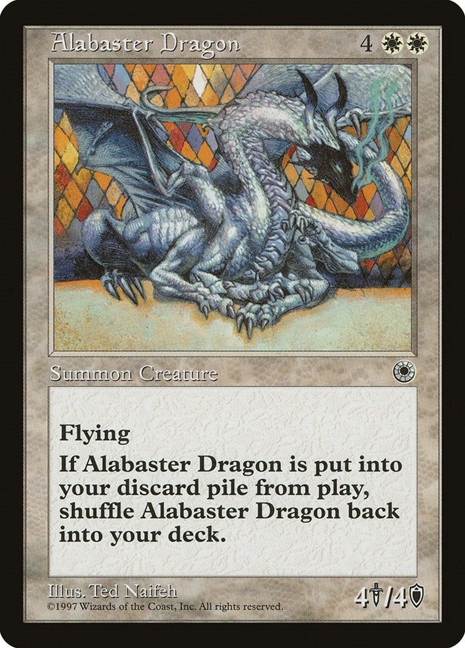 Image for Alabaster Dragon [Portal] - Magic: The Gathering