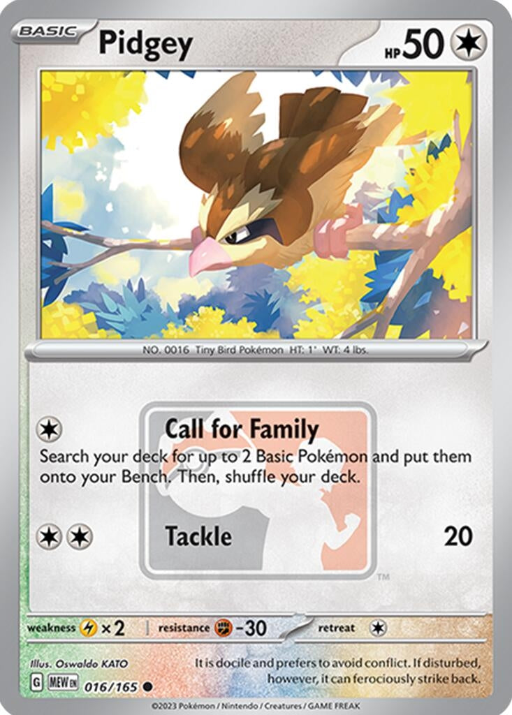 Image for Pidgey - 016/165 (League Promo) (016/165) [League & Championship Cards] - Pokemon