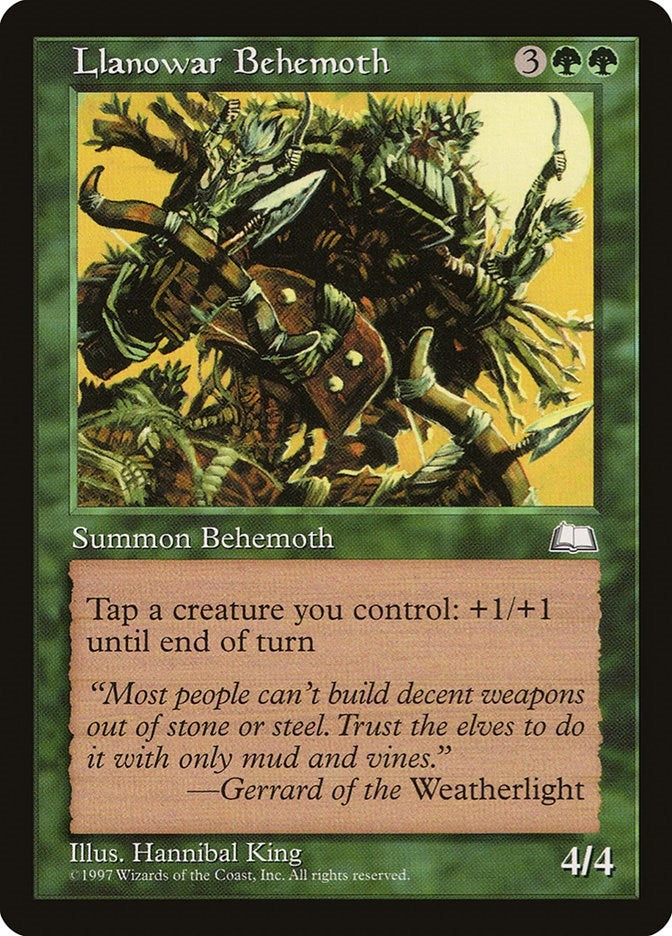 Image for Llanowar Behemoth [Weatherlight] - Magic: The Gathering