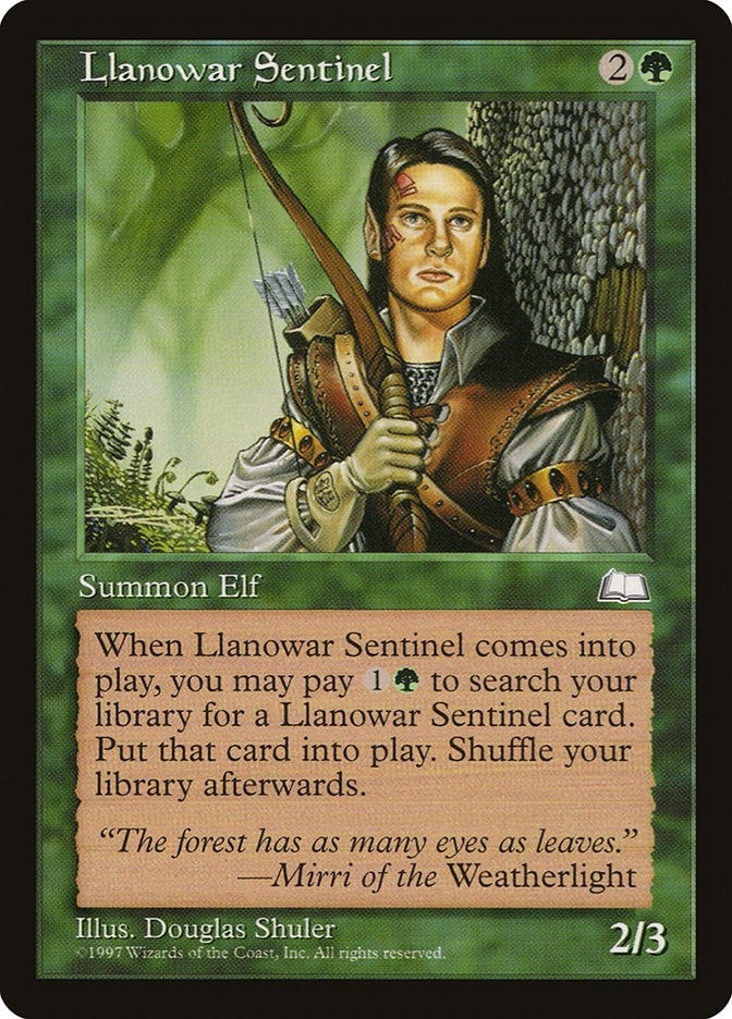 Image for Llanowar Sentinel [Weatherlight] - Magic: The Gathering
