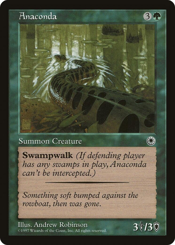 Image for Anaconda (Flavor Text) [Portal] - Magic: The Gathering