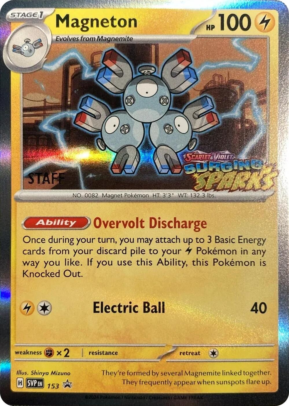 Image for Magneton - 153 (Staff) (153) [SV: Scarlet & Violet Promo Cards] - Pokemon
