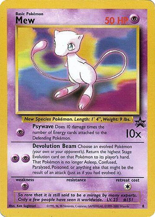 Image for Mew - 8 (Glossy Finish) (8) [WoTC Promo] - Pokemon