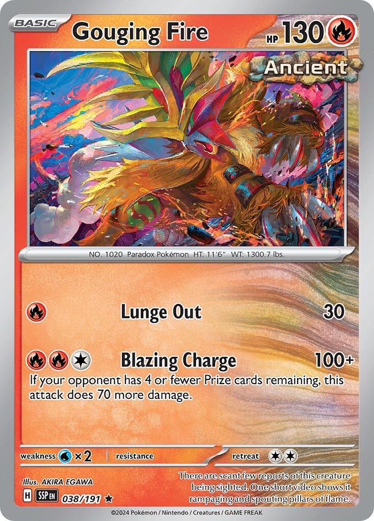 Image for Gouging Fire (038/191) [Deck Exclusives] - Pokemon