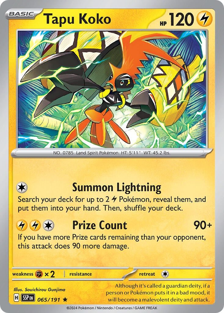 Image for Tapu Koko (065/191) [Deck Exclusives] - Pokemon