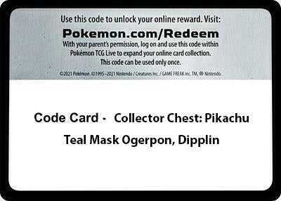 Image for Code Card - Collector Chest: Pikachu, Teal Mask Ogerpon, Dipplin [Miscellaneous Cards & Products] - Pokemon