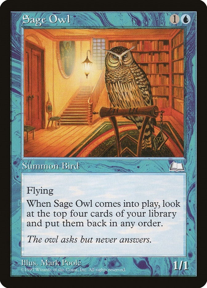 Image for Sage Owl [Weatherlight] - Magic: The Gathering