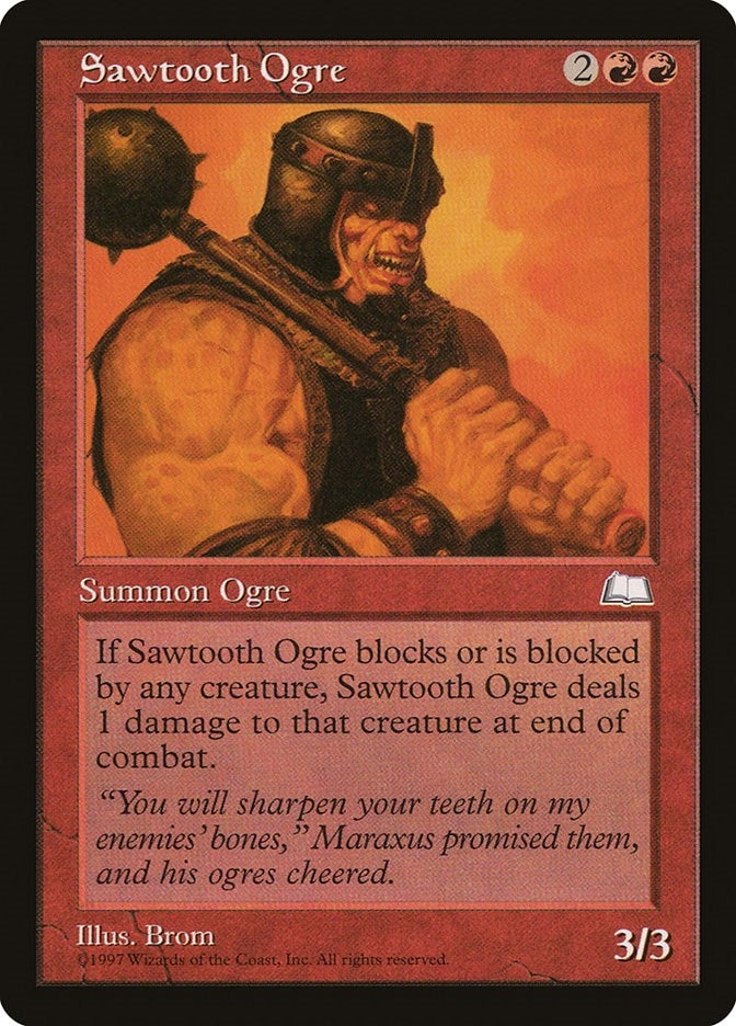 Image for Sawtooth Ogre [Weatherlight] - Magic: The Gathering