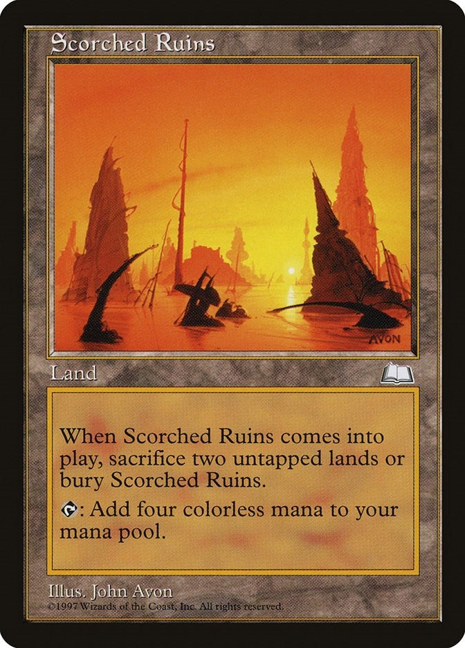 Image for Scorched Ruins [Weatherlight] - Magic: The Gathering