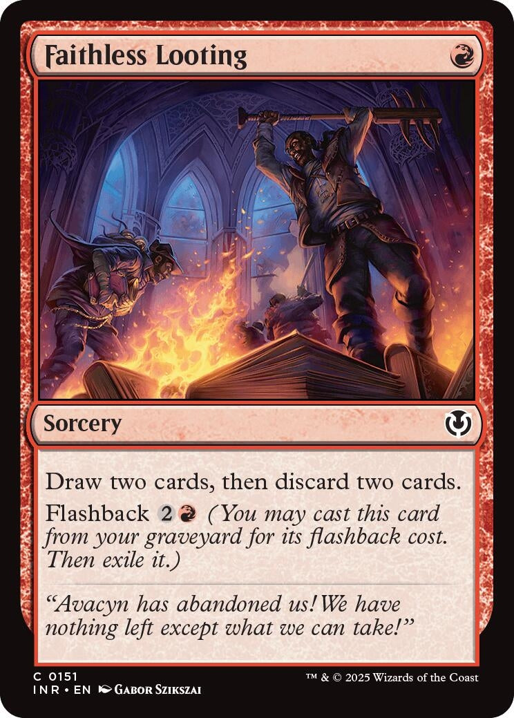 Image for Faithless Looting (151) [Innistrad Remastered] - Magic: The Gathering