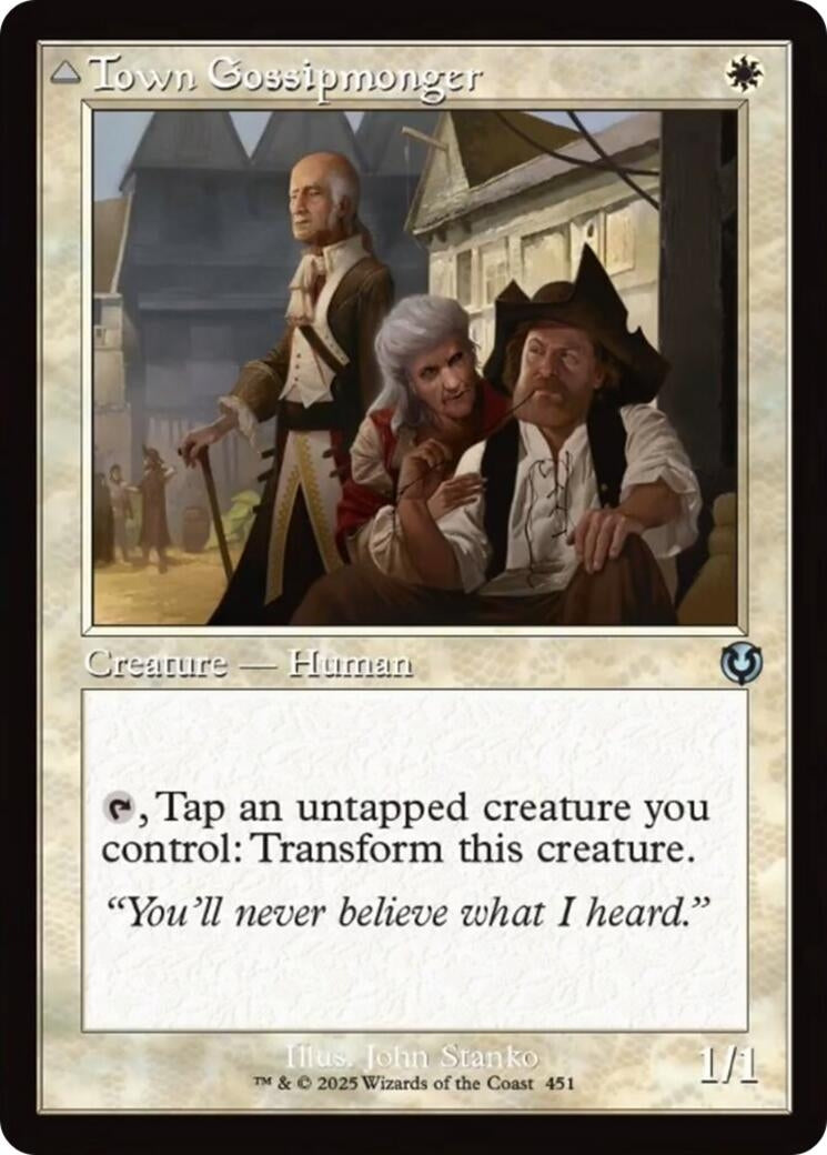 Image for Town Gossipmonger (Retro Frame) (451) [Innistrad Remastered] - Magic: The Gathering