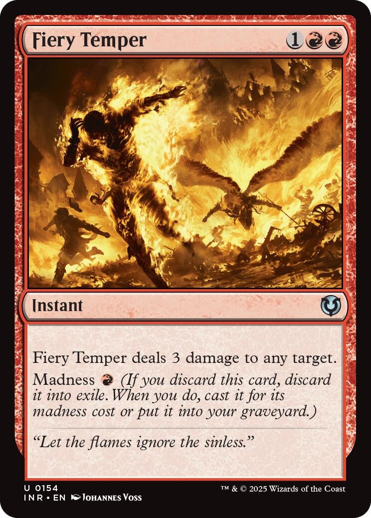 Image for Fiery Temper (154) [Innistrad Remastered] - Magic: The Gathering