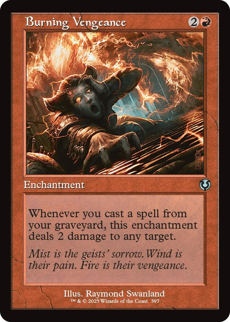 Image for Burning Vengeance (Retro Frame) (397) [Innistrad Remastered] - Magic: The Gathering