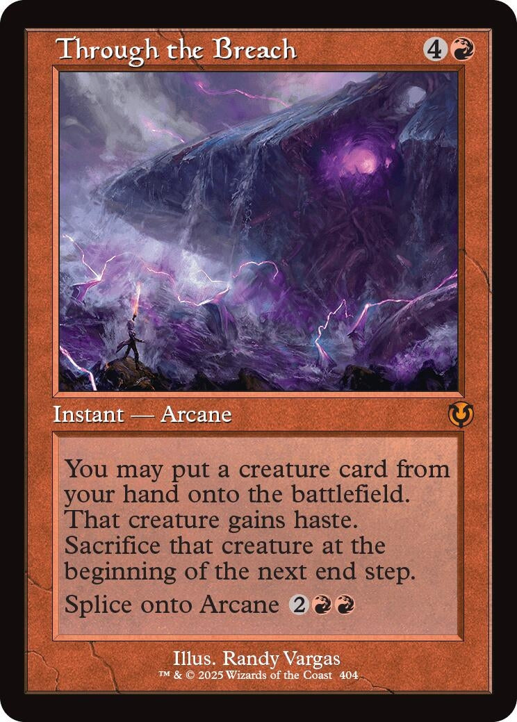 Image for Through the Breach (Retro Frame) (404) [Innistrad Remastered] - Magic: The Gathering