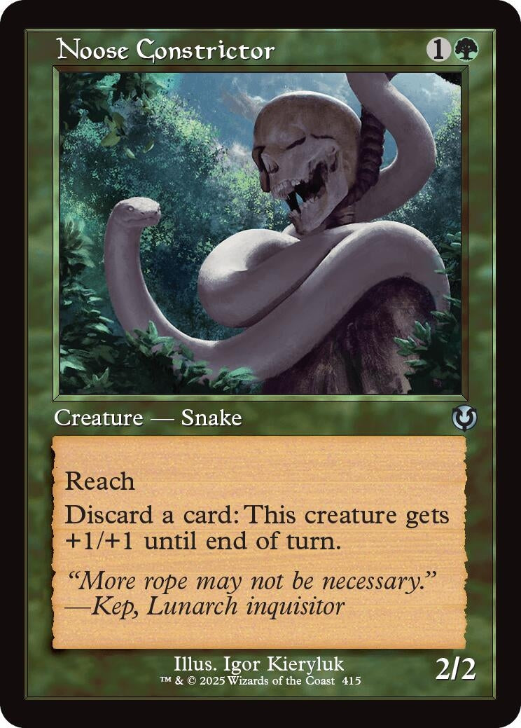 Image for Noose Constrictor (Retro Frame) (415) [Innistrad Remastered] - Magic: The Gathering