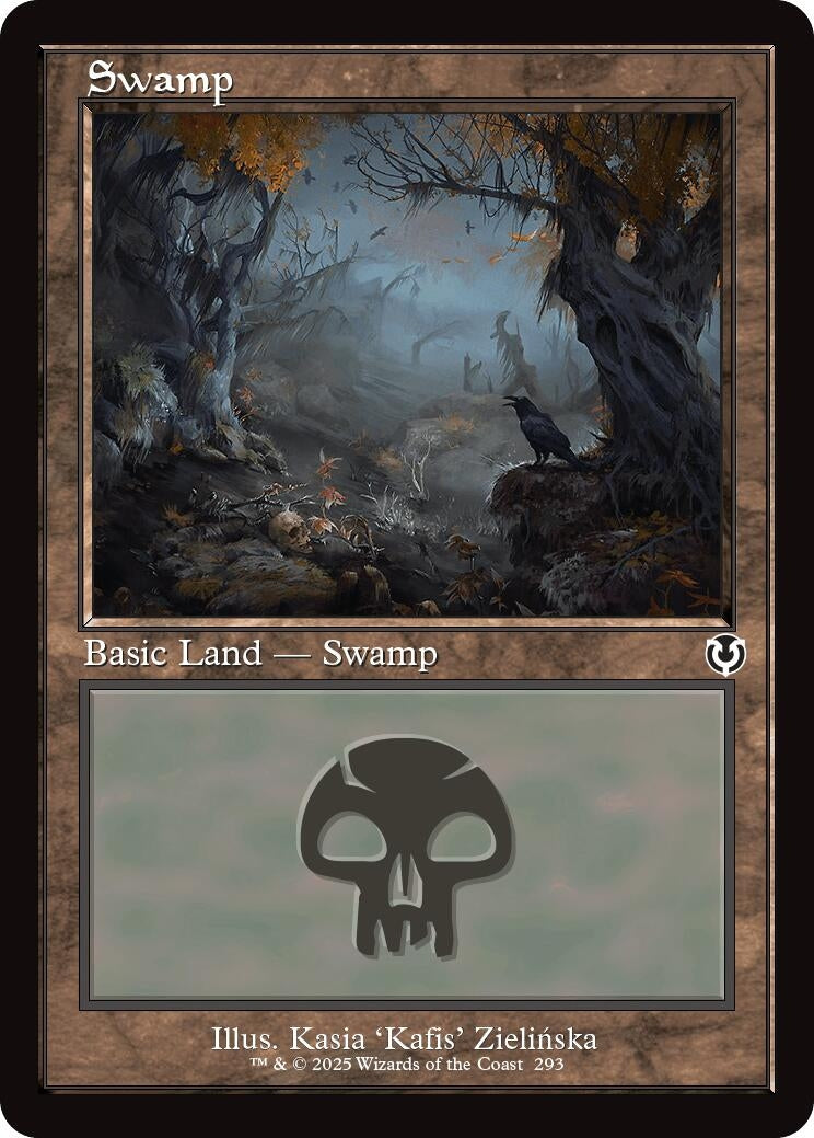Image for Swamp (293) (Retro Frame) (293) [Innistrad Remastered] - Magic: The Gathering