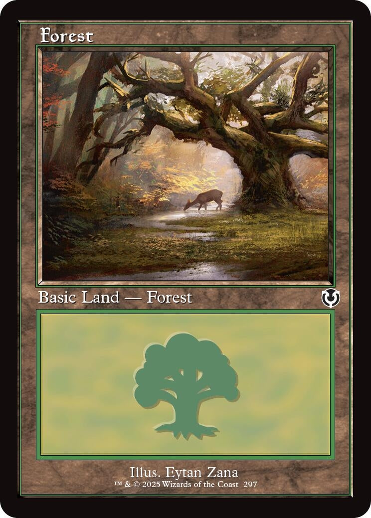 Image for Forest (297) (Retro Frame) (297) [Innistrad Remastered] - Magic: The Gathering