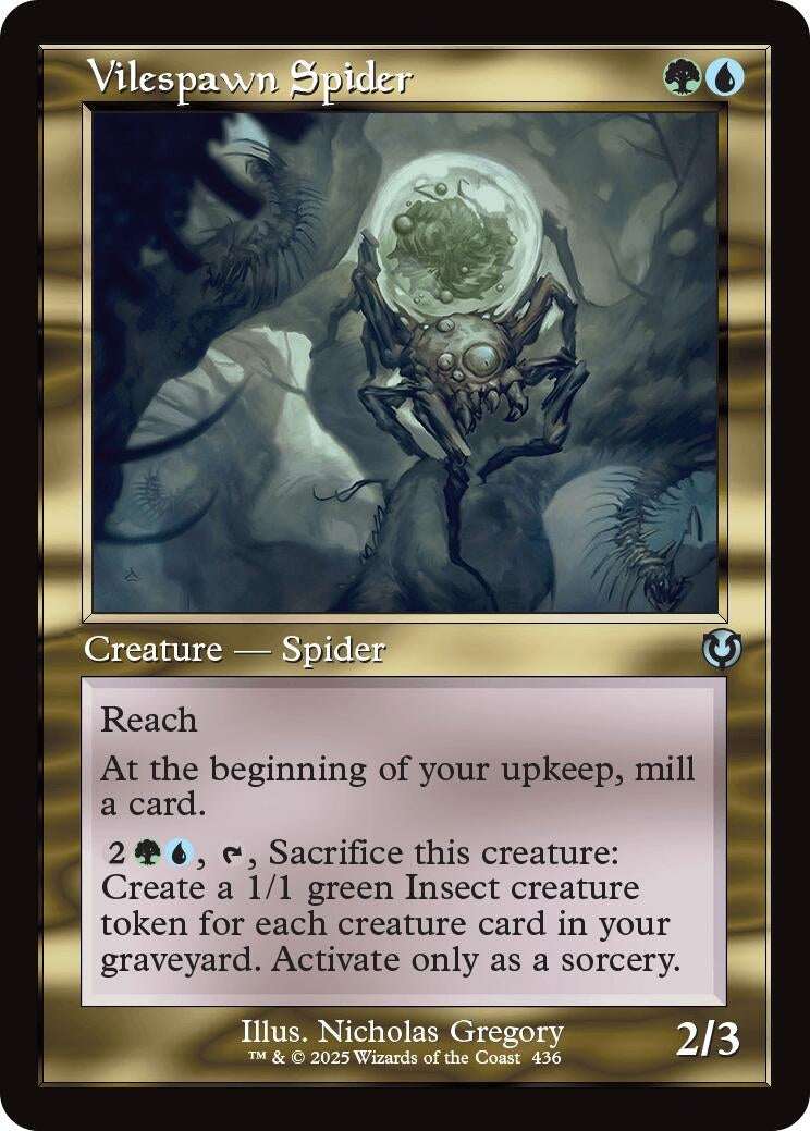 Image for Vilespawn Spider (Retro Frame) (436) [Innistrad Remastered] - Magic: The Gathering