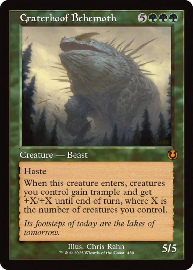 Image for Craterhoof Behemoth (Retro Frame) (480) [Innistrad Remastered] - Magic: The Gathering