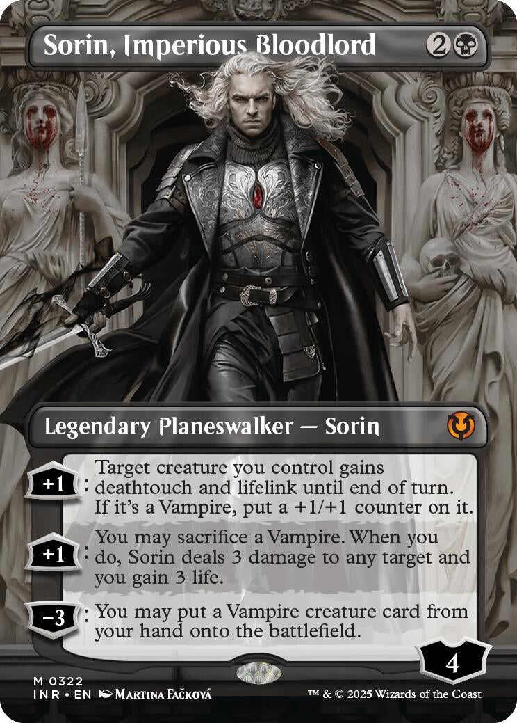 Image for Sorin, Imperious Bloodlord (Borderless) (322) [Innistrad Remastered] - Magic: The Gathering