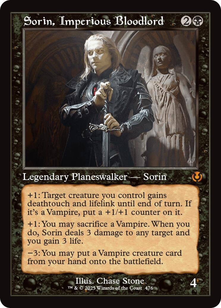 Image for Sorin, Imperious Bloodlord (Retro Frame) (476) [Innistrad Remastered] - Magic: The Gathering