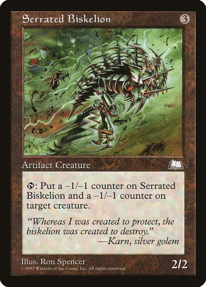 Image for Serrated Biskelion [Weatherlight] - Magic: The Gathering
