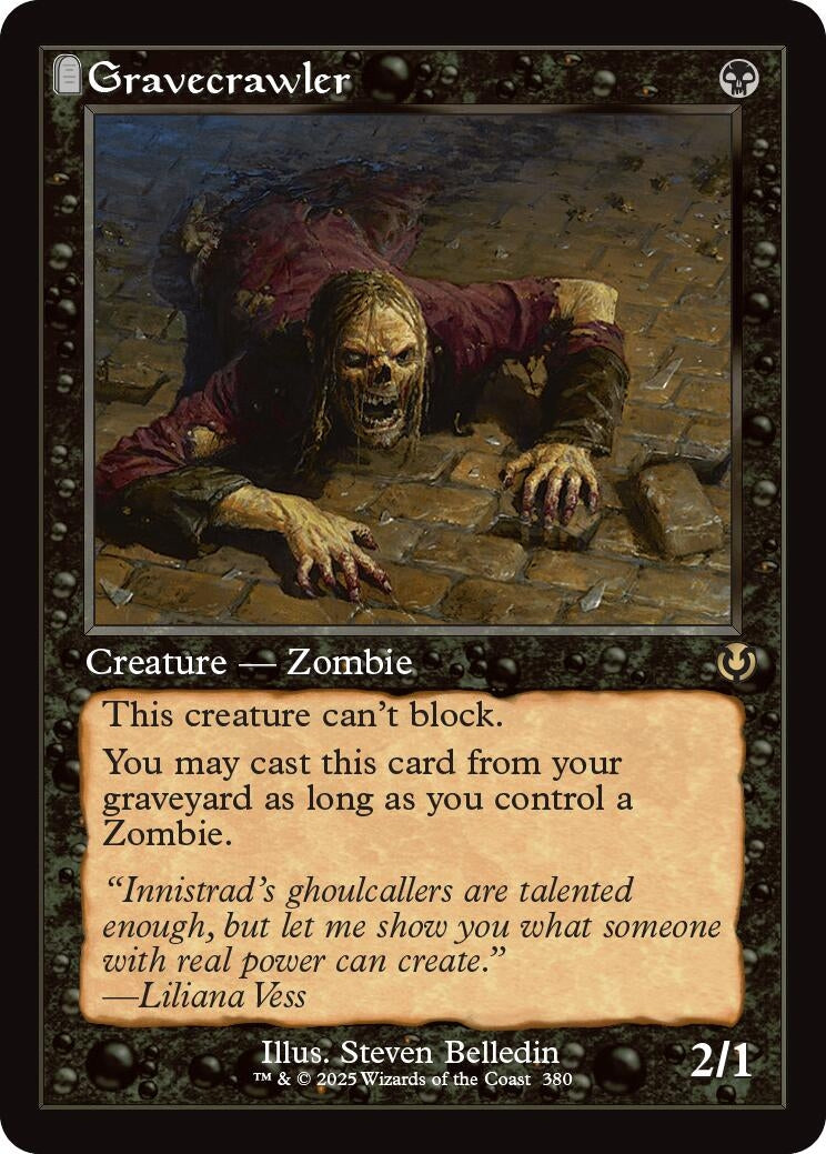 Image for Gravecrawler (Retro Frame) (380) [Innistrad Remastered] - Magic: The Gathering