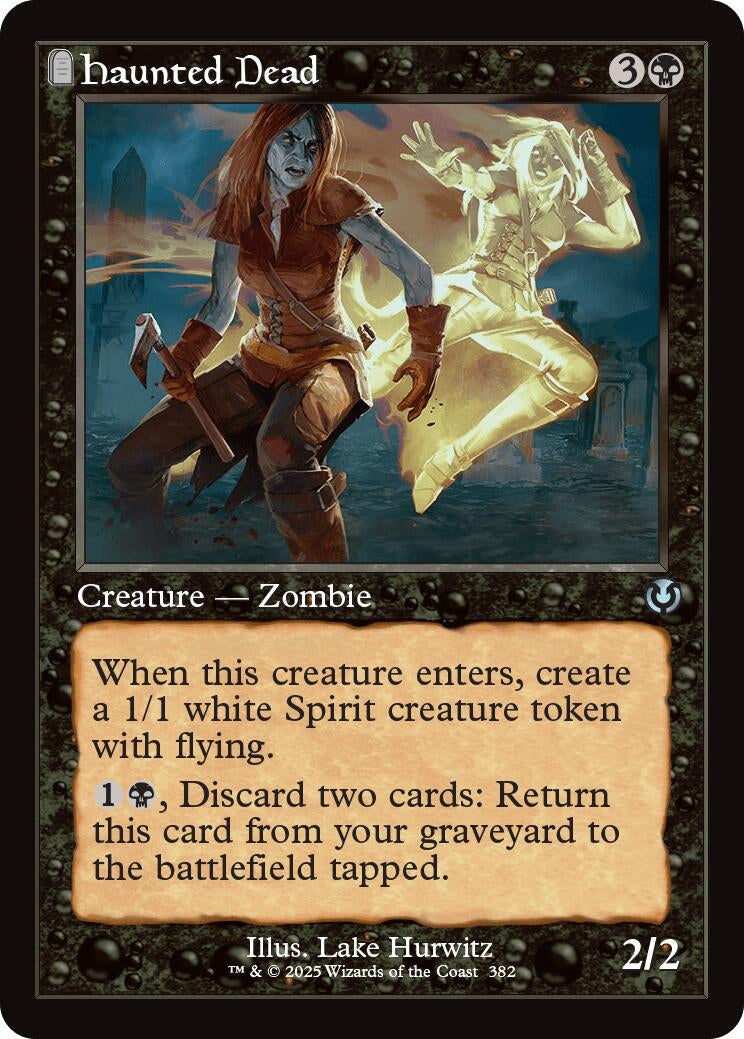 Image for Haunted Dead (Retro Frame) (382) [Innistrad Remastered] - Magic: The Gathering