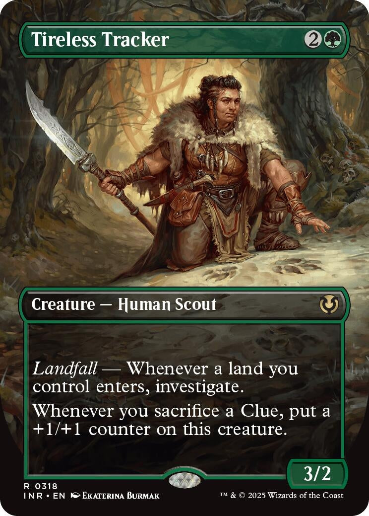 Image for Tireless Tracker (Borderless) (318) [Innistrad Remastered] - Magic: The Gathering