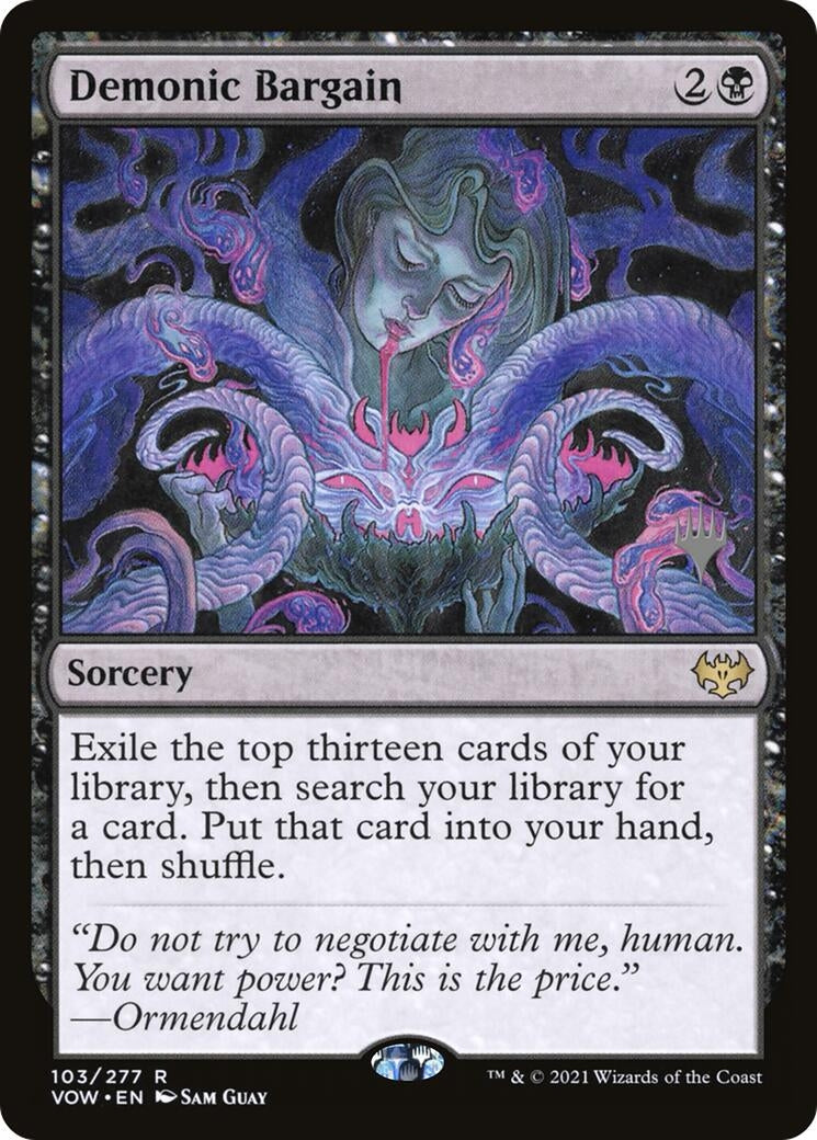 Image for Demonic Bargain (103) [Duskmourn: House of Horror] - Magic: The Gathering