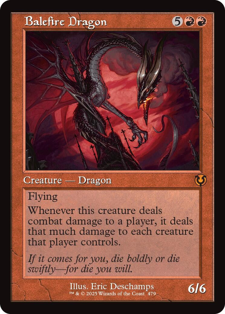 Image for Balefire Dragon (Retro Frame) (479) [Innistrad Remastered] - Magic: The Gathering