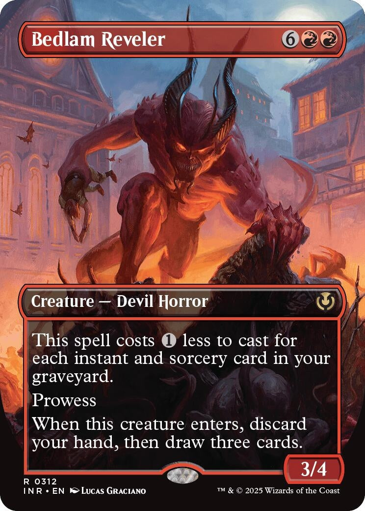 Image for Bedlam Reveler (Borderless) (312) [Innistrad Remastered] - Magic: The Gathering