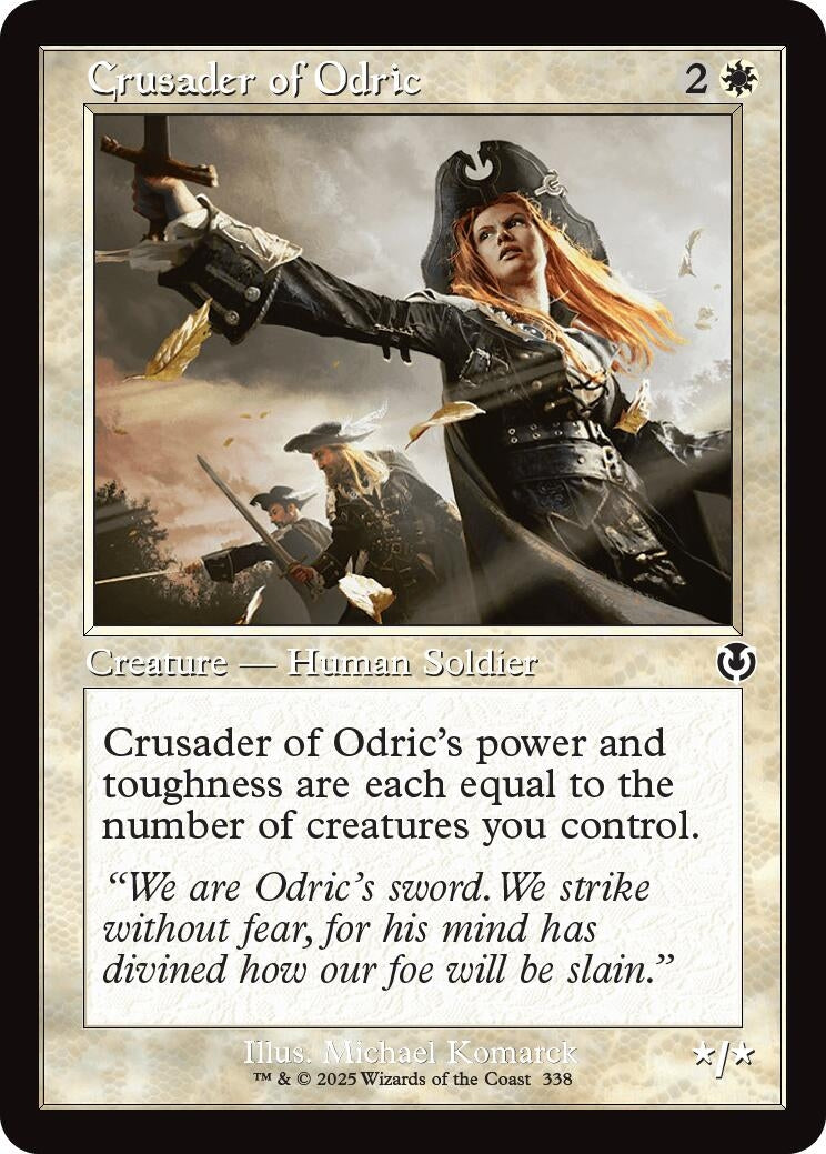 Image for Crusader of Odric (Retro Frame) (338) [Innistrad Remastered] - Magic: The Gathering