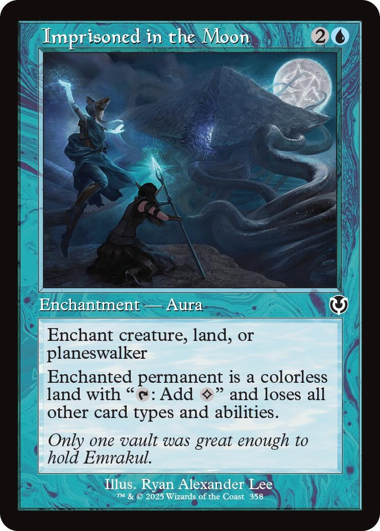 Image for Imprisoned in the Moon (Retro Frame) (358) [Innistrad Remastered] - Magic: The Gathering