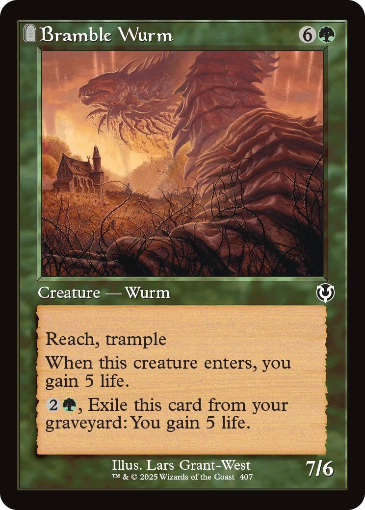 Image for Bramble Wurm (Retro Frame) (407) [Innistrad Remastered] - Magic: The Gathering