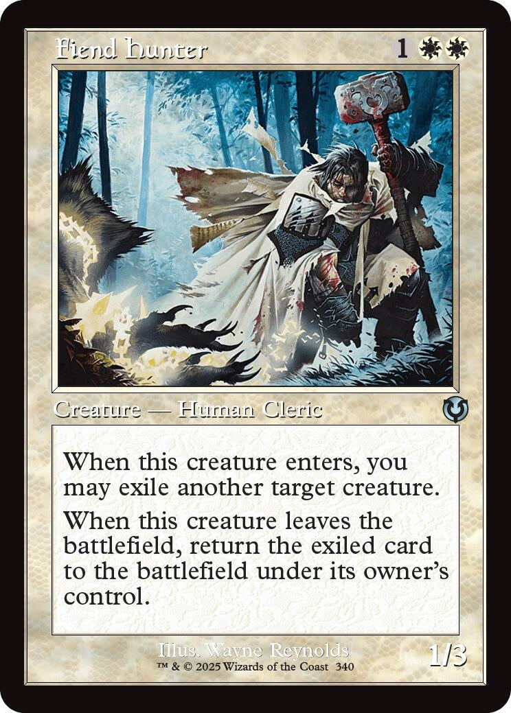 Image for Fiend Hunter (Retro Frame) (340) [Innistrad Remastered] - Magic: The Gathering