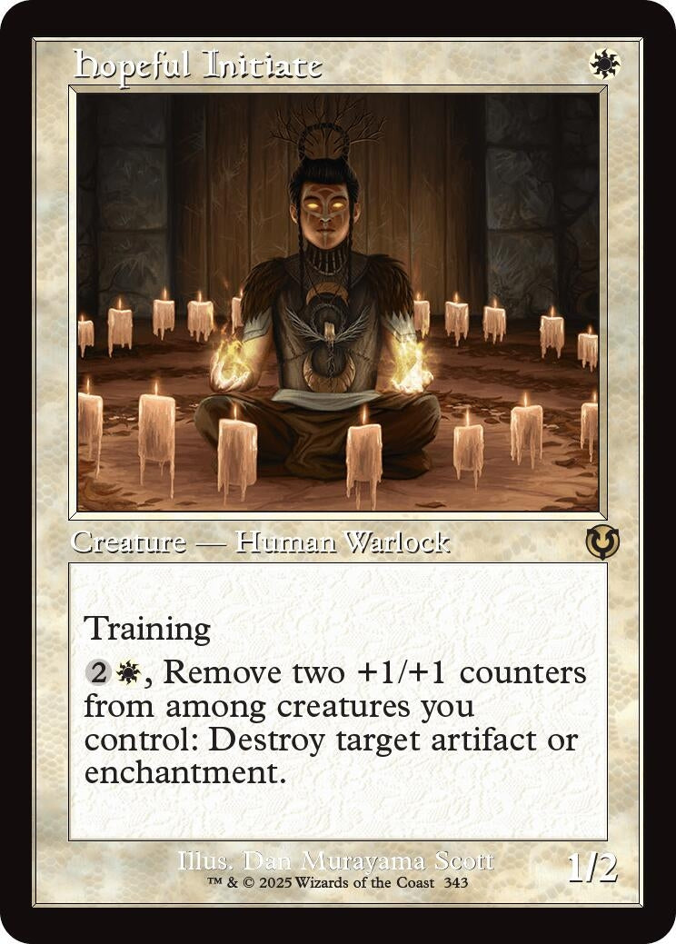 Image for Hopeful Initiate (Retro Frame) (343) [Innistrad Remastered] - Magic: The Gathering