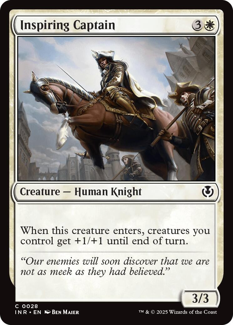 Image for Inspiring Captain (28) [Innistrad Remastered] - Magic: The Gathering