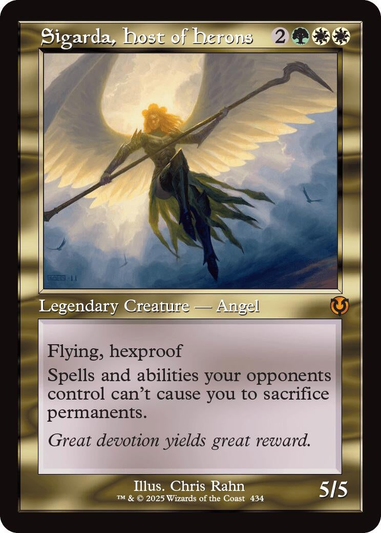 Image for Sigarda, Host of Herons (Retro Frame) (434) [Innistrad Remastered] - Magic: The Gathering
