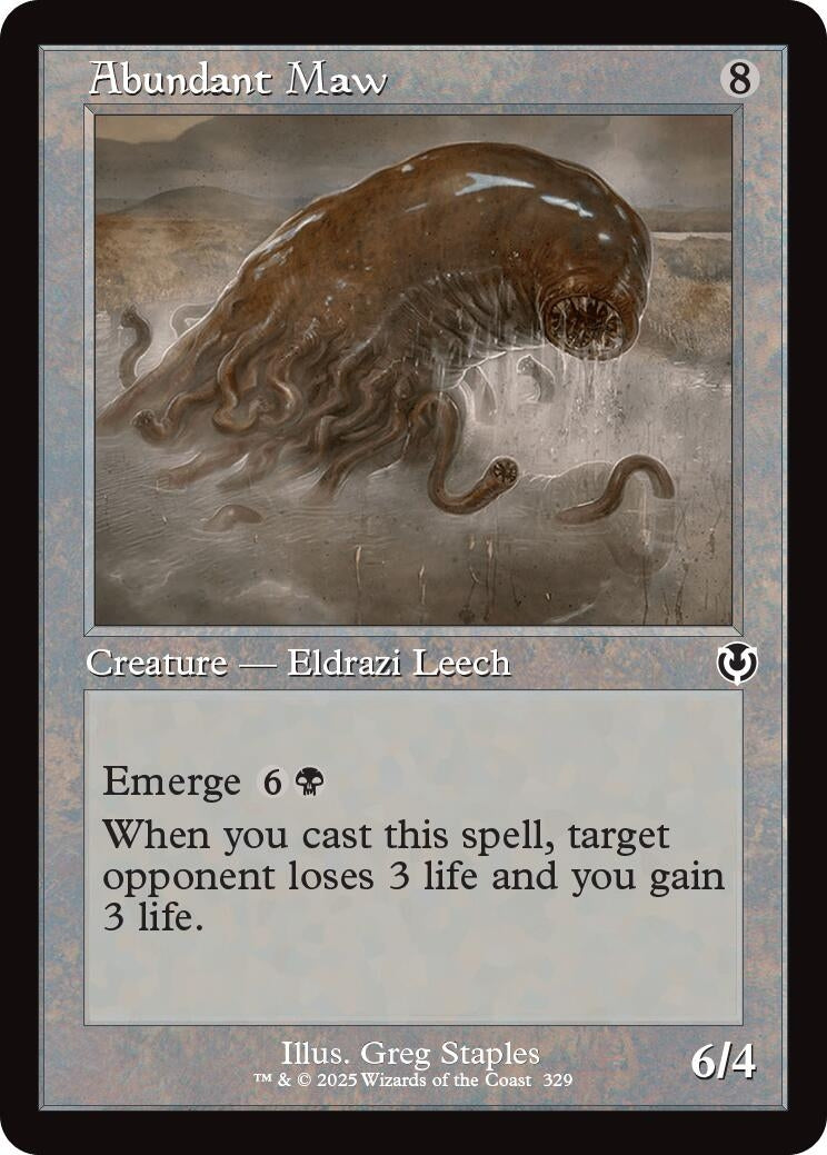 Image for Abundant Maw (Retro Frame) (329) [Innistrad Remastered] - Magic: The Gathering