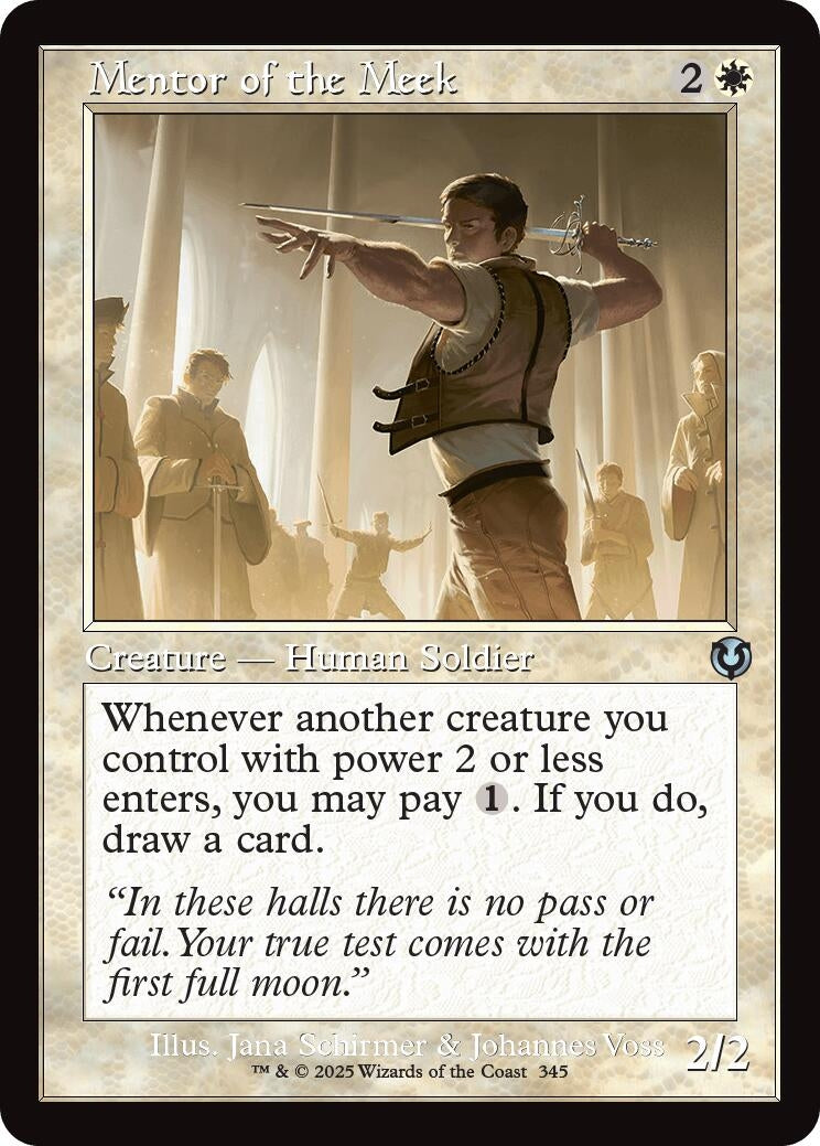 Image for Mentor of the Meek (Retro Frame) (345) [Innistrad Remastered] - Magic: The Gathering