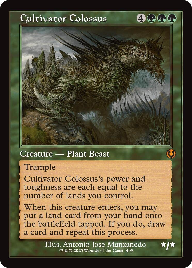 Image for Cultivator Colossus (Retro Frame) (409) [Innistrad Remastered] - Magic: The Gathering