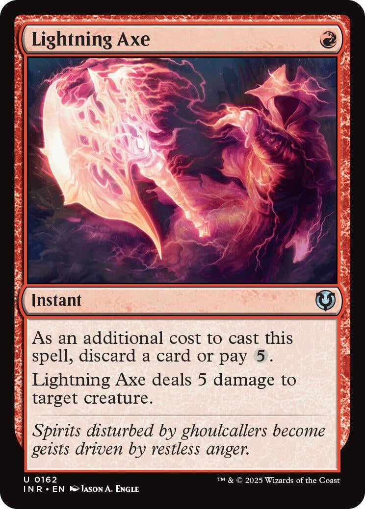 Image for Lightning Axe (162) [Innistrad Remastered] - Magic: The Gathering