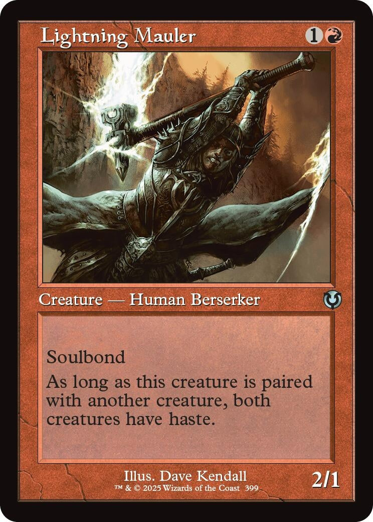 Image for Lightning Mauler (Retro Frame) (399) [Innistrad Remastered] - Magic: The Gathering