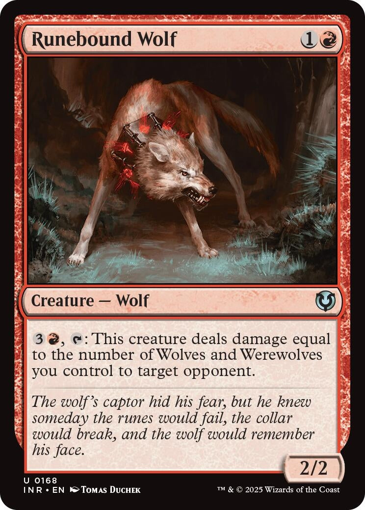 Image for Runebound Wolf (168) [Innistrad Remastered] - Magic: The Gathering